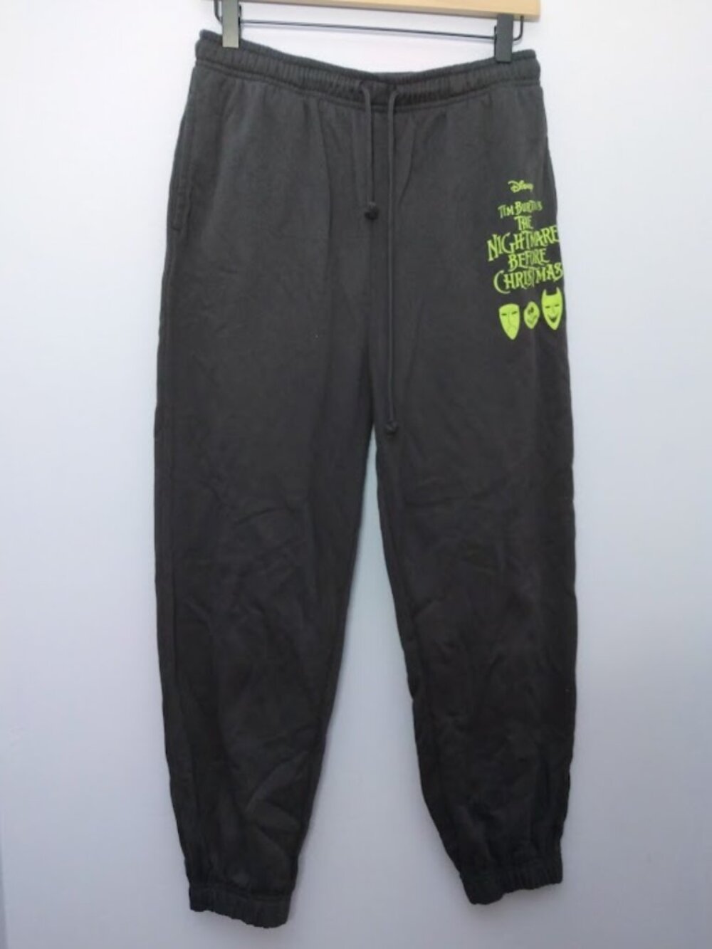 Nightmare Before Christmas Sweatpants Kids Child Unisex Large Gray Joggers